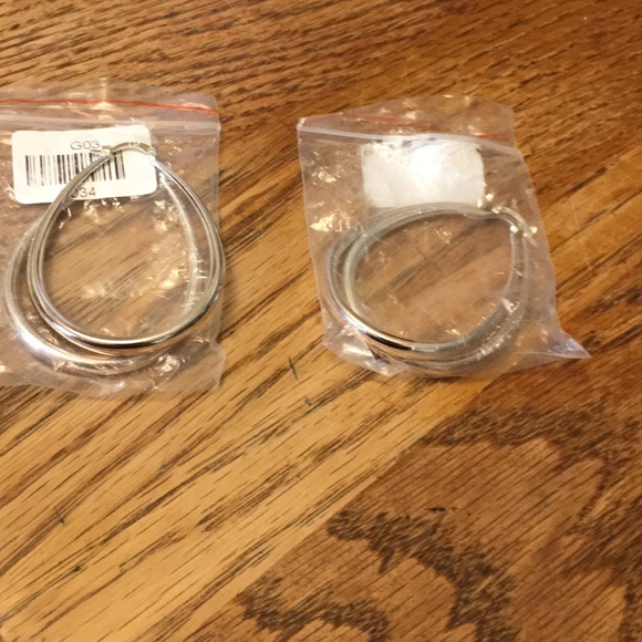 925 sterling silver hoop earrings - Picture 6 of 8